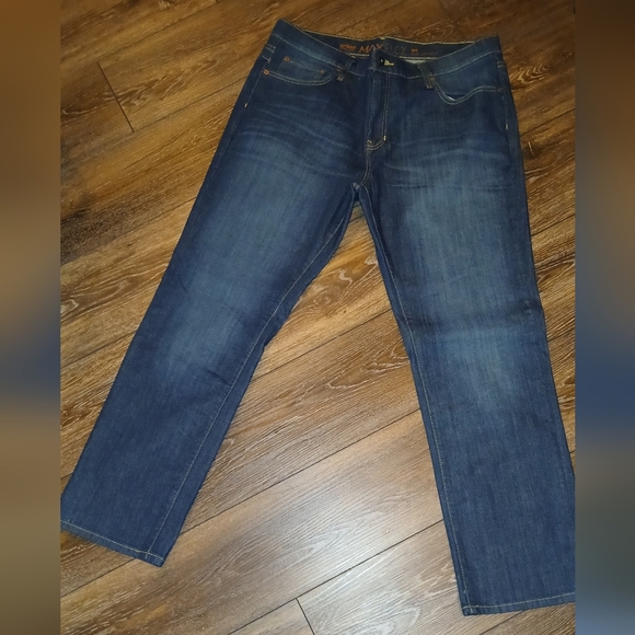 Urban Pipeline men's 36×30 max flex slim straight leg blue jeans denim - Picture 2 of 7